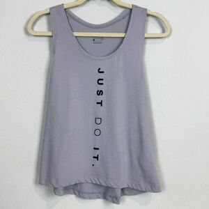 Nike Gray Tank Top Just Do It Dri Fit M